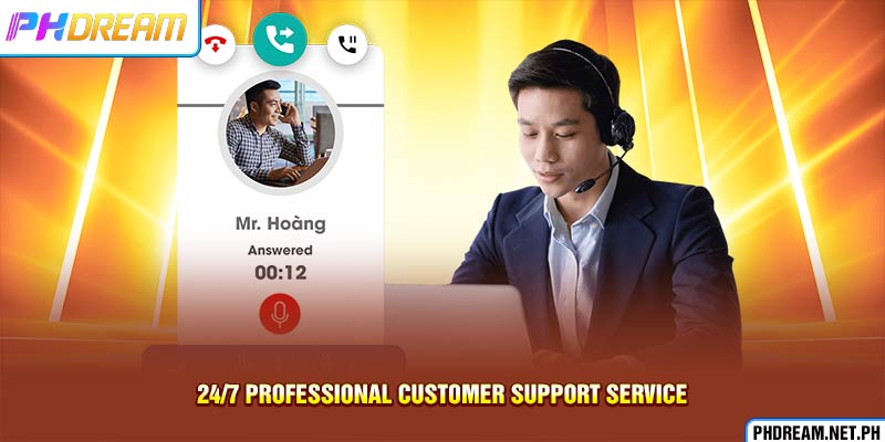 24/7 professional customer support service